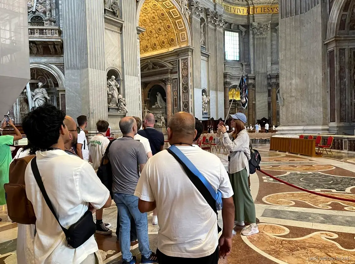 Vista panoramica dalla cupola di San Pietro sulla Citta del Vaticano