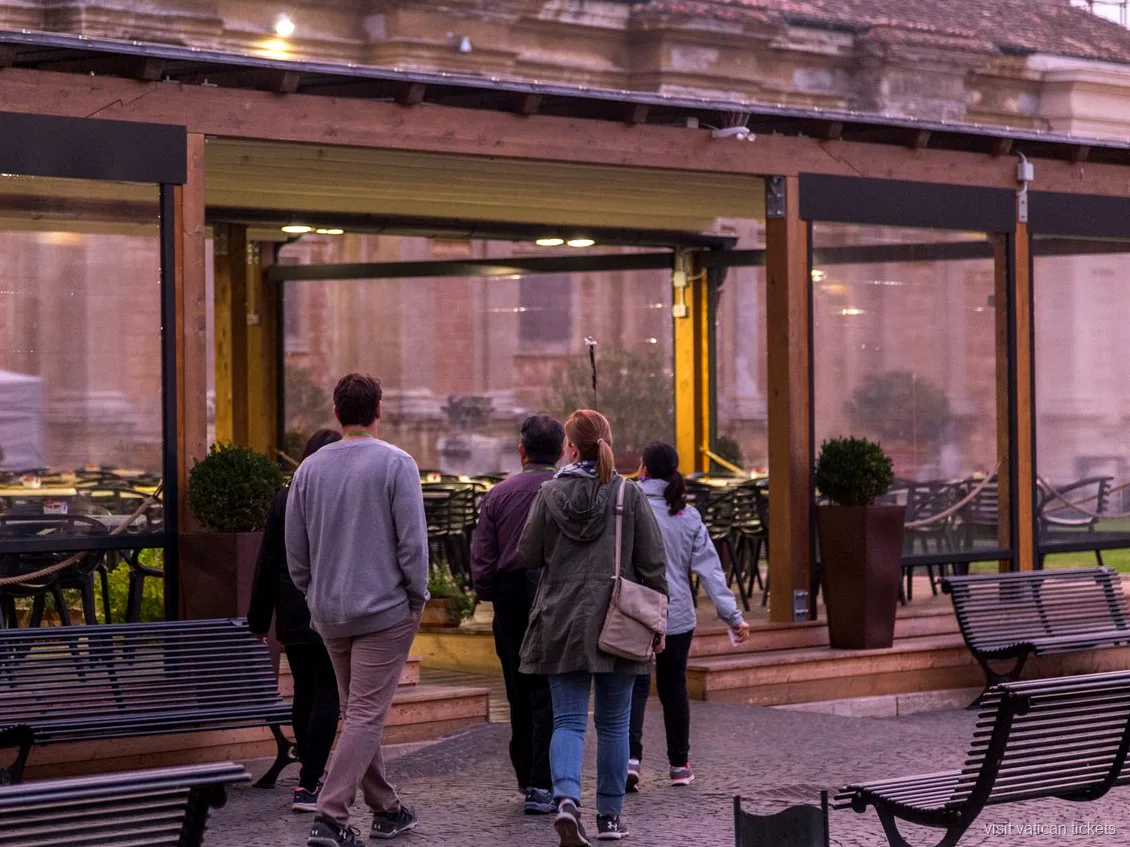 Frühstücksbuffet innerhalb der Vatikanischen Museen